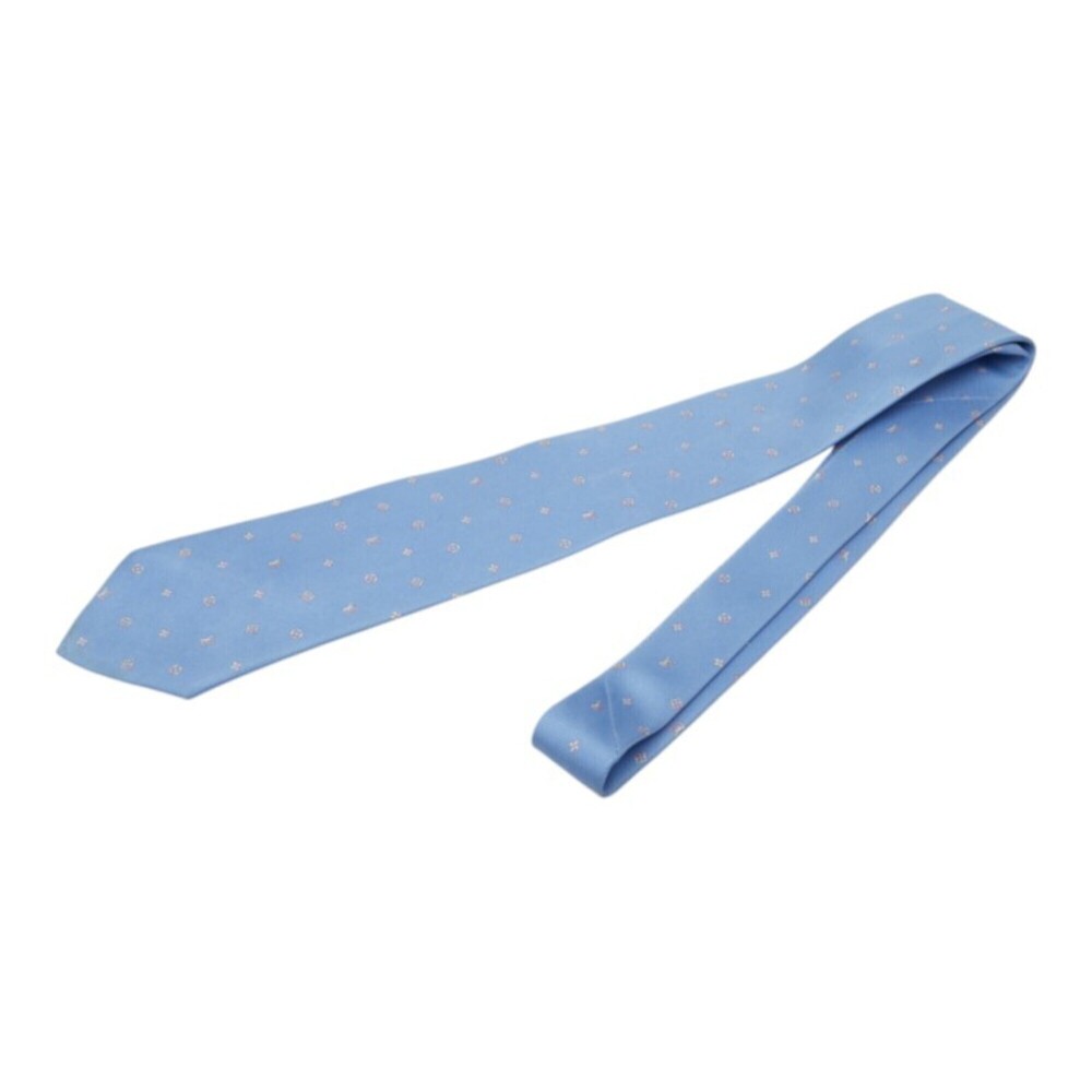 Louis Vuitton Monogram Neon Cravat Tie M75911 Blue Silk Women's LOUIS VUITTON